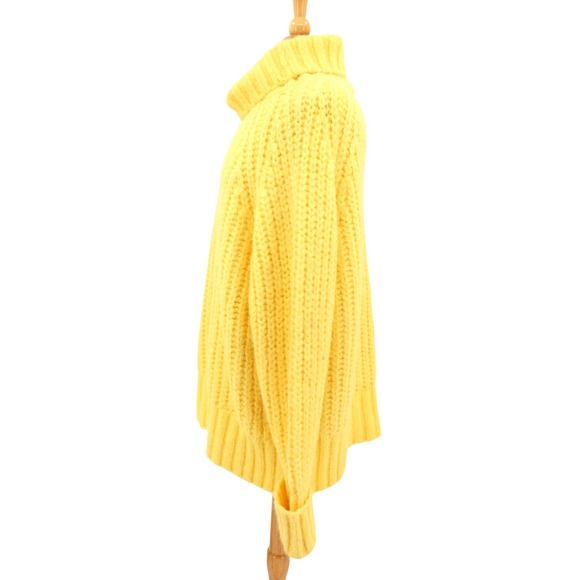 Anthropologie Pilcro Sweater Womens XL Yellow Turtleneck Chunky Knit Colorful - Picture 2 of 11